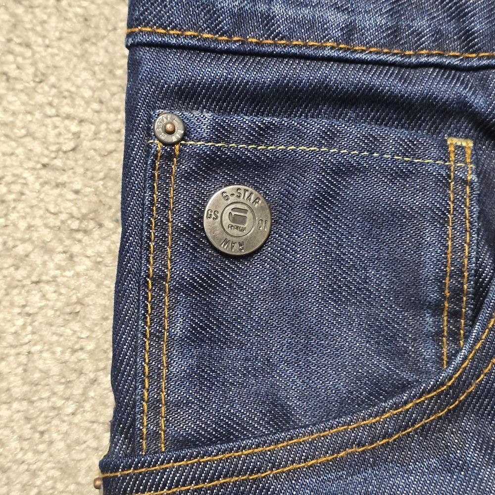 G Star Raw Mens Arc 3D Slim Denim Pants Jeans Size 30x32 Dark Wash - Picture 9 of 16